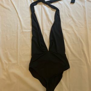 Zara open halter bodysuit